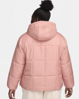 Фото вещи NIKE Sportswear Essential Therma-Fit Puffer Зимняя куртка (6T1833) Женское, цвет - Розовый, материал - Полиэстер
