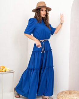 Фото вещи ISSA Plus Платье макси (13974_blue) Женское, цвет - Синий, материал - Полиэстер