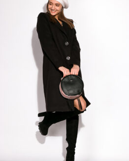 Фото вещи Женское кашемировое пальто 120POI19056 (Черный)(48)