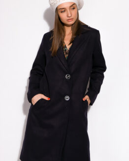 Фото вещи Женское кашемировое пальто 120POI19056 (Темно-синий)(48)
