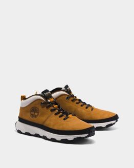 Фото вещи Timberland Winsor Trail Mid Hiking Ботинки (TF5262) Мужское, цвет - Жёлтый, материал - Нубук/текстиль