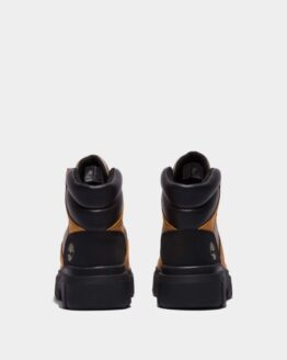 Фото вещи Timberland Greyfield Leather and Fabric Mid Hiker Ботинки (TG3145) Женское, цвет - Жёлтый, материал - Нубук/текстиль