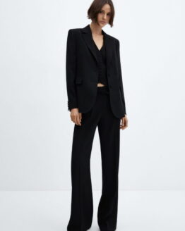 Фото вещи MANGO Iguana Блейзер (MNO489) Женское, цвет - Чёрный, материал - Полиэстер