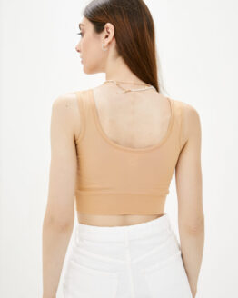 Фото вещи Promin Топ (2011-30_257) Женское цвет - Бежевый материал - Хлопок