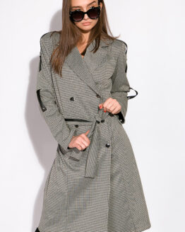 Фото вещи Женское классическое пальто 120POI20009 (Серо-коричневый)(56)
