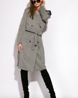 Фото вещи Женское классическое пальто 120POI20009 (Серо-коричневый)(56)