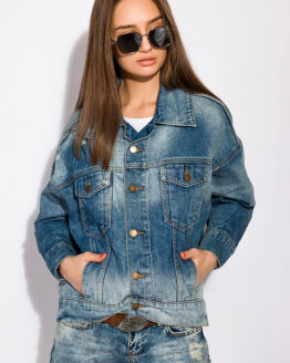Фото вещи Куртка женская джинсовая 120PFANG281 (Голубой)(S)