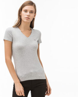 Фото вещи Lacoste футболка жіноча з V-вирізом