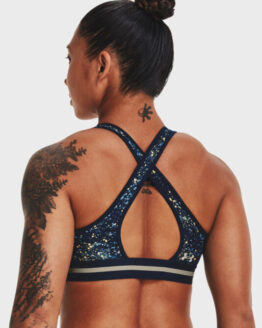 Фото вещи Женский синий спортивный топ UA Pjt Rock Bra Printed Синий S Under Armour 1371365-408