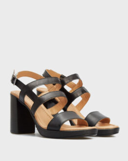 Фото вещи Женские черные кожаные босоножки Черный 38 Respect 31321 99-SIYAH