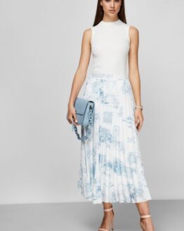 Фото вещи Женская белая плиссированная юбка Белый XL BOSS 50447424;974