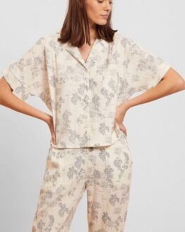 Фото вещи Женская белая льняная рубашка ALLY Белый M Etam 6526138