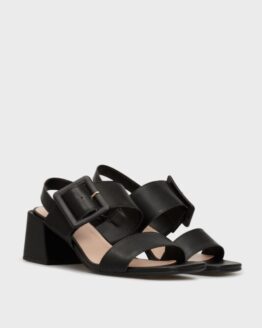 Фото вещи Женские черные кожаные босоножки Черный 41 Respect VK56-141174