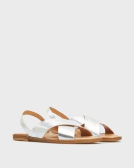 Фото вещи Женские серебристые кожаные сандалии Серебряный 37 Respect 33921-02 GUMUS