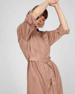 Фото вещи Женское коричневое льняное платье Коричневый XS PRPY PWWVDRUA 0008