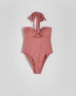 Фото вещи Reserved - Суцільний пляжний купальник - пильно-рожевий - 0854Y-39X