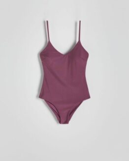 Фото вещи Reserved - Суцільний пляжний купальник - фіолетовий - 0901Y-45X