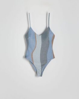 Фото вещи Reserved - Суцільний пляжний купальник - лавандовий - 0902Y-04X