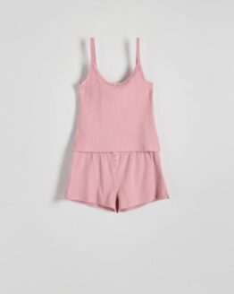 Фото вещи Reserved - Піжамний комплект з двох частин - рожевий - 1731Y-30X