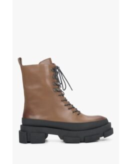 Фото вещи Черевики шкіряні коричневі Estro ER00110413