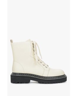 Фото вещи Черевики шкіряні молочні Estro ER00110395