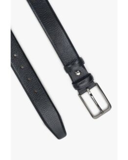 Фото вещи Ремінь чоловічий шкіряний чорний, 45 мм Estro ER00109593