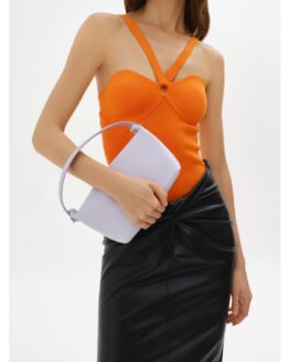 Фото вещи Мінібег шкіряна бузкова Estro ER00111421